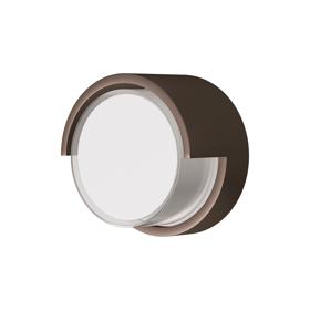 M8856  Creek Round Top Frame Wall Light, 15W LED, CCT, IP65 Outdoor, Rust Brown
